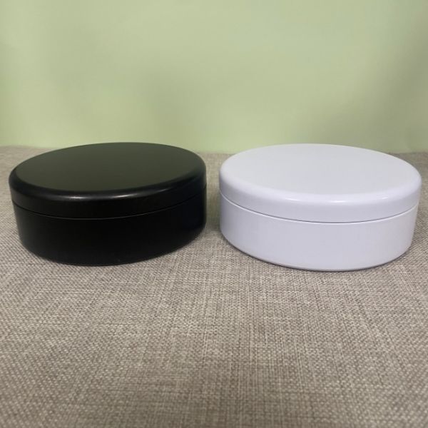 135x50mm Cake Tin Box Black White Round Tin Cans For Bread Cookie Candy Chocolate
