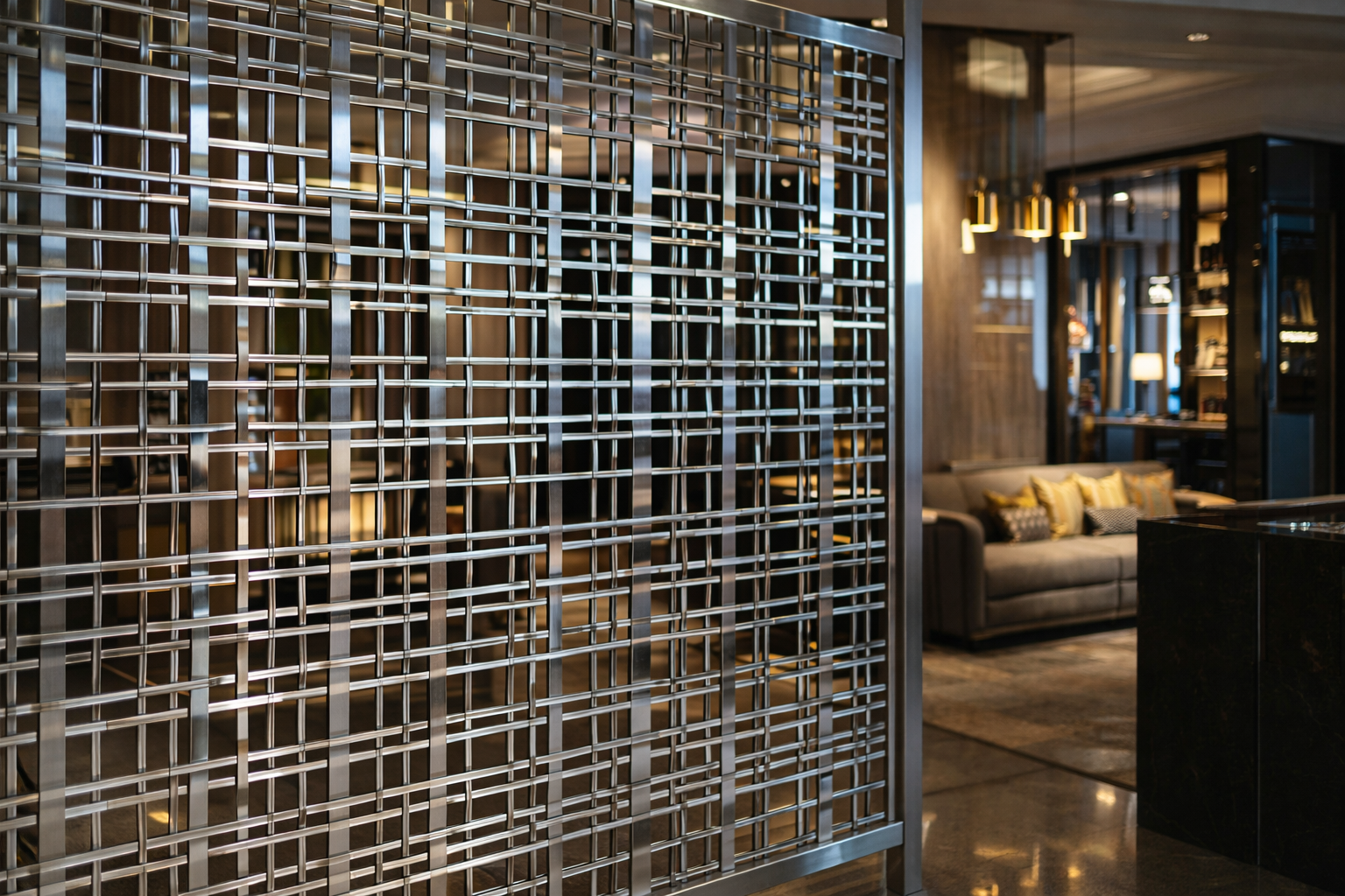 Architectural Style High Strength Rust Proof Stainless Steel Decorative Mesh