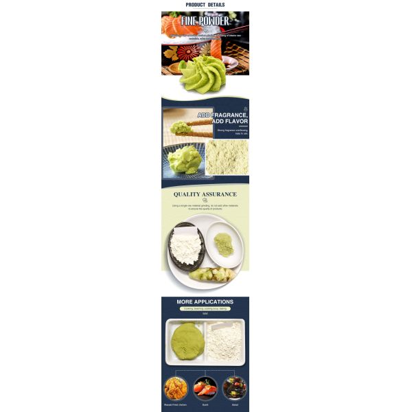 Wasabi суш Haccp порошок органического приправляя в специи трубки 43g