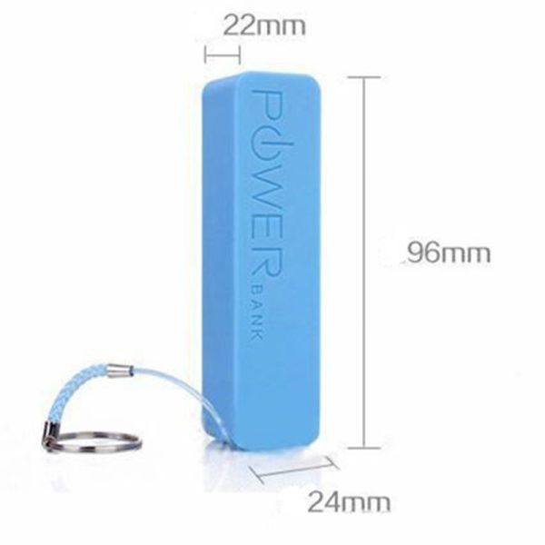 1200mAh  PVC Portable Mini Mobile Power Bank 18650 Battery with Keychain