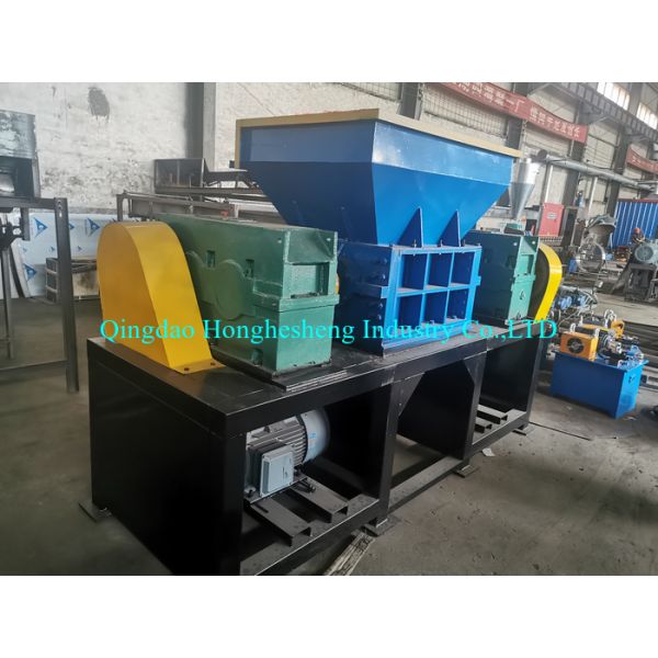 High Capacity Double Shaft Shredder Long Life Plastic Bottle Metal Shredder