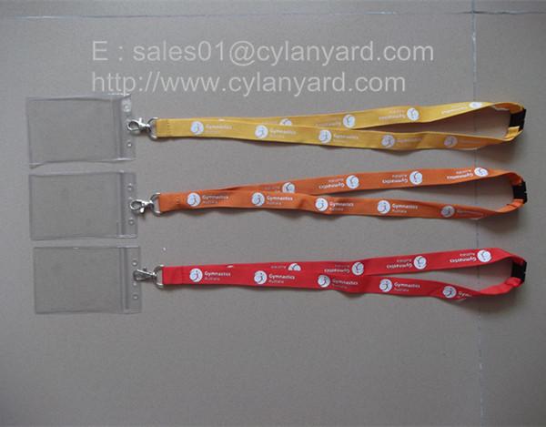 polyester ID tag lanyards, ID badge holder lanyards,
