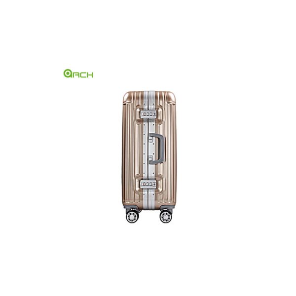 Fashionable ABS PC Trolley Travel Luggage With Aluminum Frame