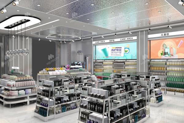 12-YZoS001, Metaverse Series Cosmetic Shop in Lianyungang featuring 27 Main Fixtures within 145 Sqm and Approx. $10,769 Budget