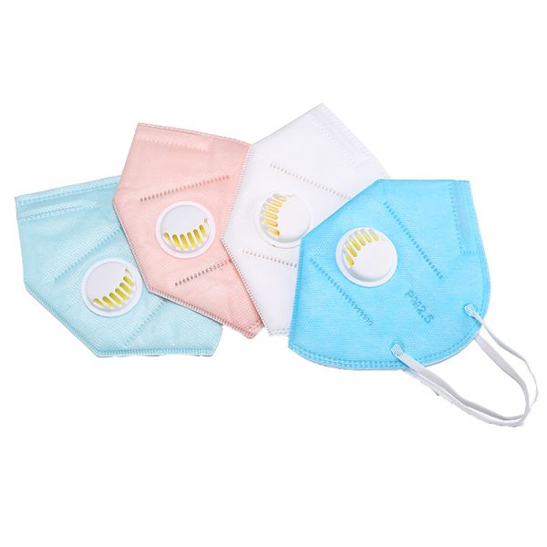White Pink Blue Disposable N95 Mask Soft Material Comfortable To Wear