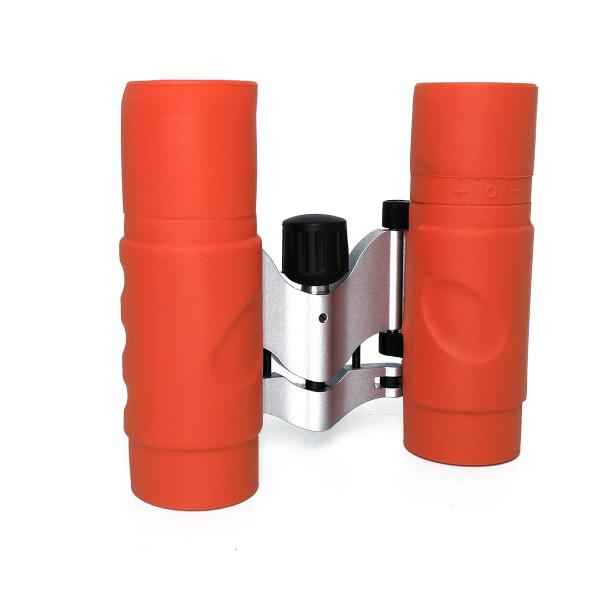 Orange Mini Binocular Telescope 8x21 Folding Roof Binoculars For Outdoors Sightseeing