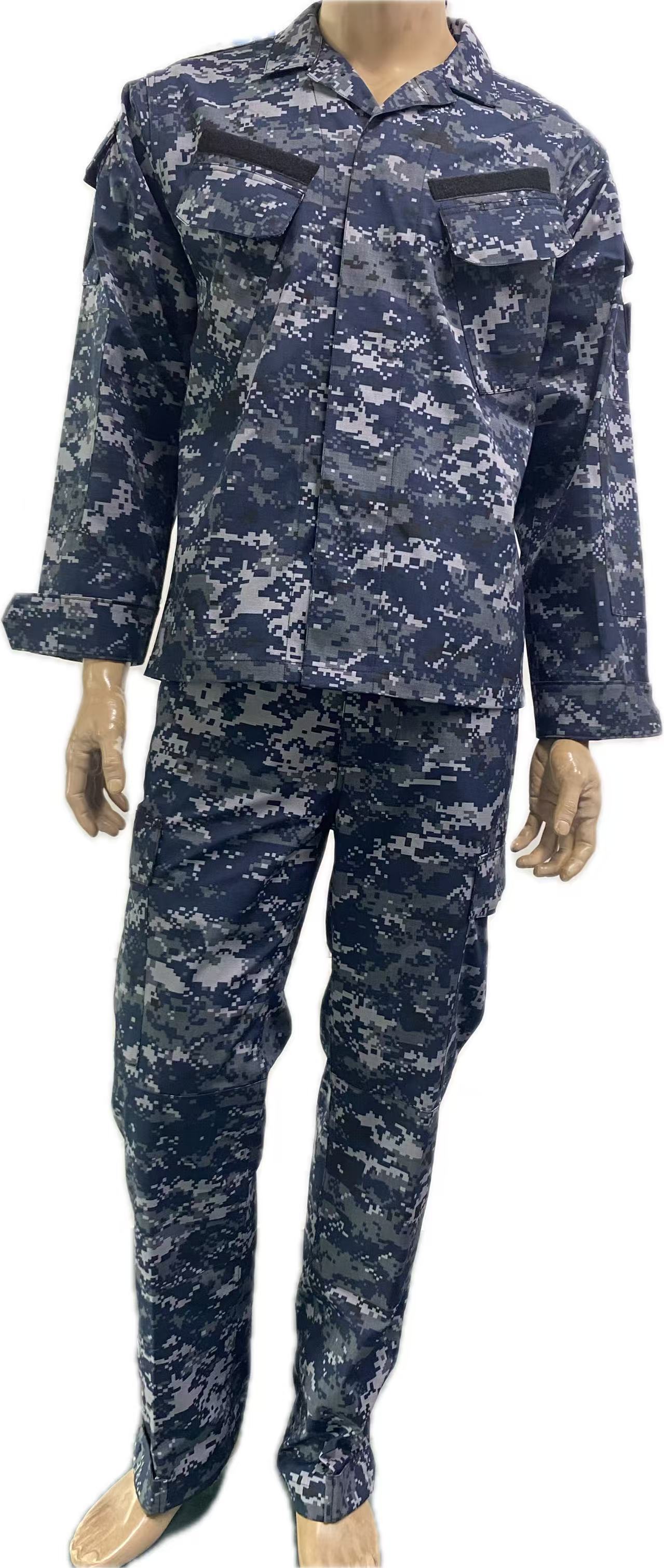 Ripstop Digital Camouflage Suit Breathable Quick Dry Training Clothes for Outdoor Activities