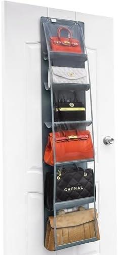 PURSE ORGANIZER - 2 PACK, PURSE HANGER、2024 MODEL、PURSE ORGANIZER FOR CLOSET、THICKEN METAL HOOKS,HAND BAG STORAGE