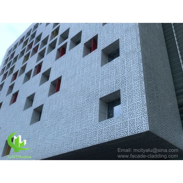 3 мм Металлический алюминиевый перфорированный 3D облицовка фасада для внешней облицовки фасада