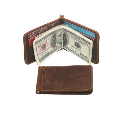 11.5x8x1cm 0.06kg Mens PU Leather Wallet Money Clip Card Holder Slim Bifold BM
