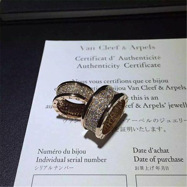 Luxury jewe factory B.zero1  series  ring 18k white gold yellow gold rose gold diamond ring