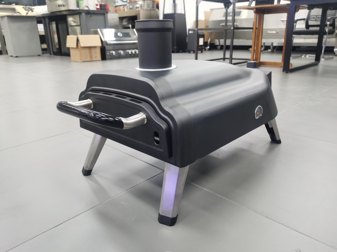 Зажигание Пиезозажигание 14 16 дюймовый газовый печь пелена Пиццерия с вращающимся камнем