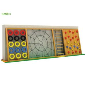 OEM ODM Outdoor Wooden Garden Play Equipment For Amusement Park 600*80*240CM