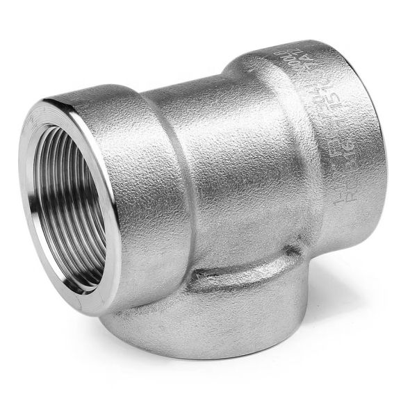 Stainless Steel 304 316 316L 3000 LB 6000LB Forged Tee For High Pressure Pipe Fittings
