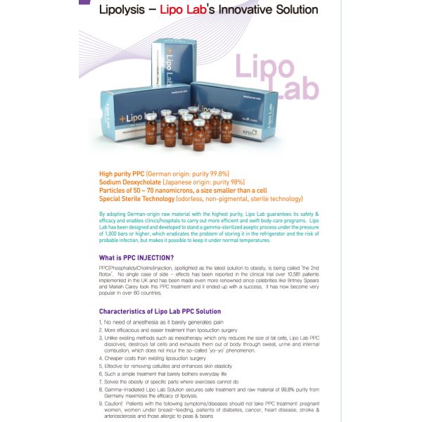 Липолитические впрыски жирное Dissolver PPC Lipo тонкие для комнатной температуры Chin