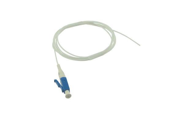 LC / PC UPC Fiber Optic Pigtail SX 9 / 125um PVC LSZH Cable Customized Length