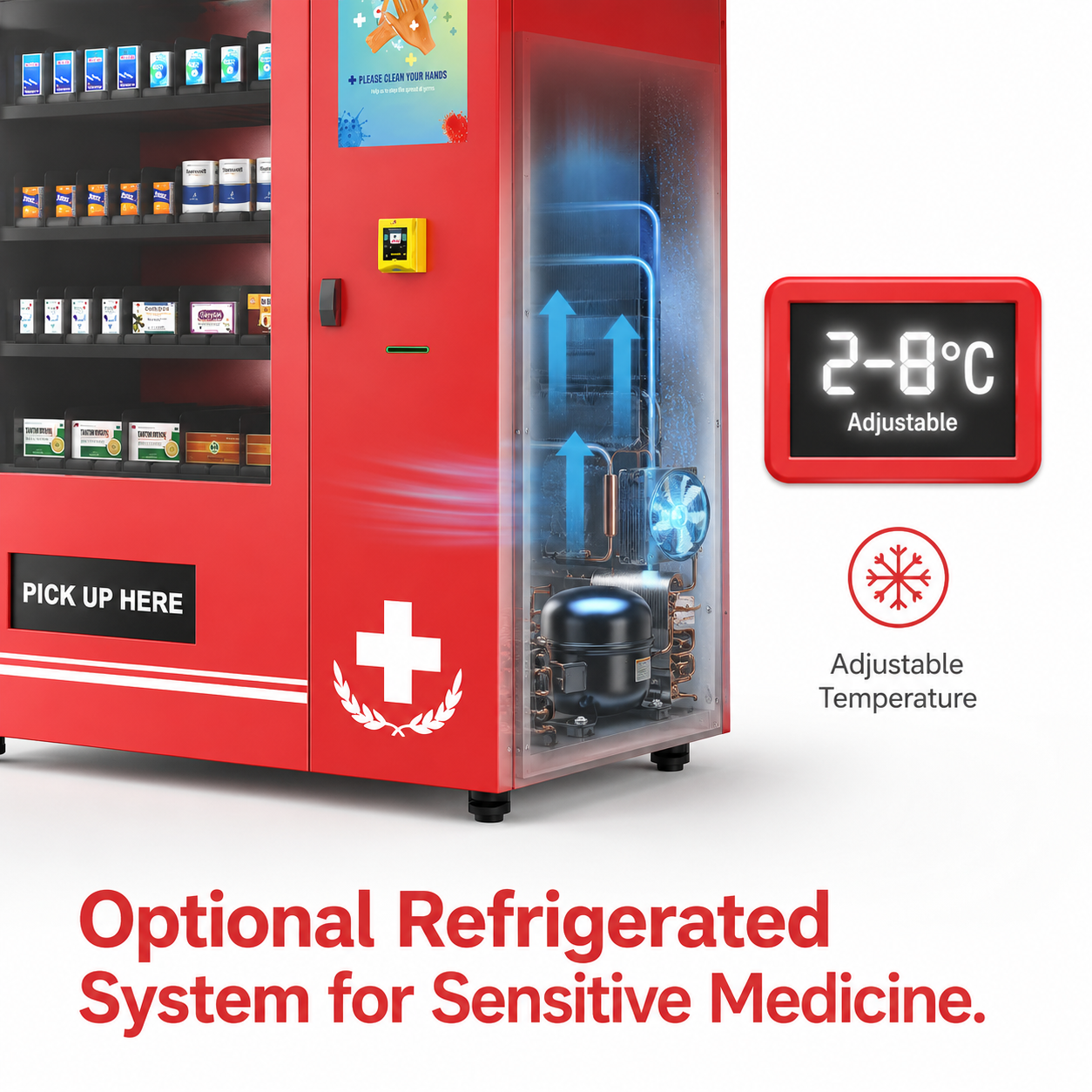 Winnsen Contactless Isolation Ward Medicine Dispenser Touchless Pickup for Infection Control