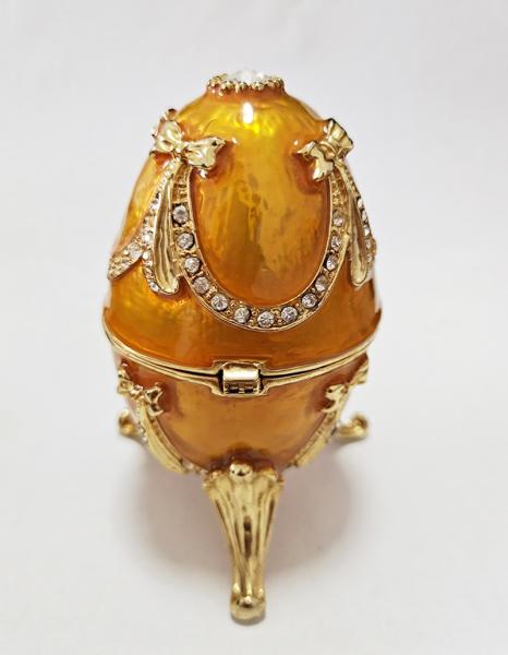 Luxury Faberge Easter Eggs Faberge-Egg Hand Painted Jewelry Trinket Box Gift for Easter Home DecorDirect Jewelry Boxes