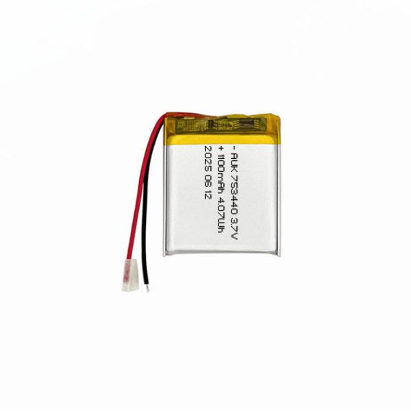 AUK 753440 1100mAh 3.7V Lipo Battery For 3D Printing Pen And Medical Equipment Battery