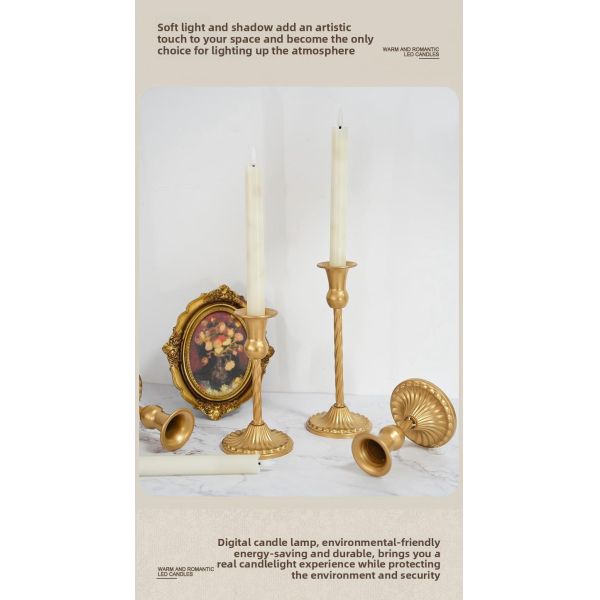 Wireless Battery Operated Candles Cordless Electric Window Candle With Timer