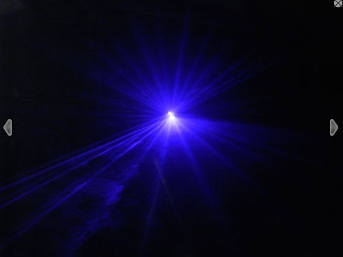 Fan Cooling 350mW 450nm Blue Laser Light , DMX512 Waterproof Dj Laser Lights