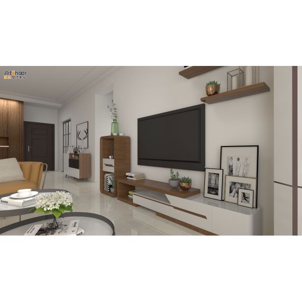 Adjustable Height Extendable TV Cabinet with Customized Size for Living Room Wall Mounted Cabinet