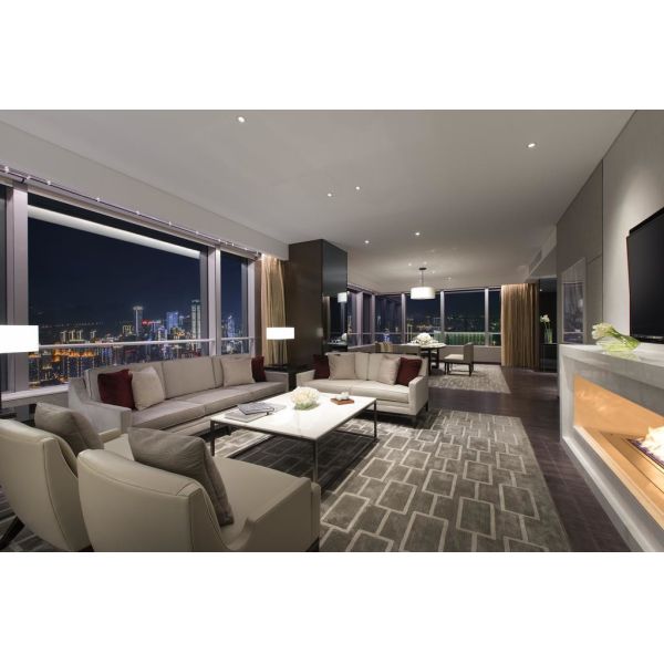 Três cinco projetos de Ash Wood Veneer Minimum Lifestyle do hotel da estrela