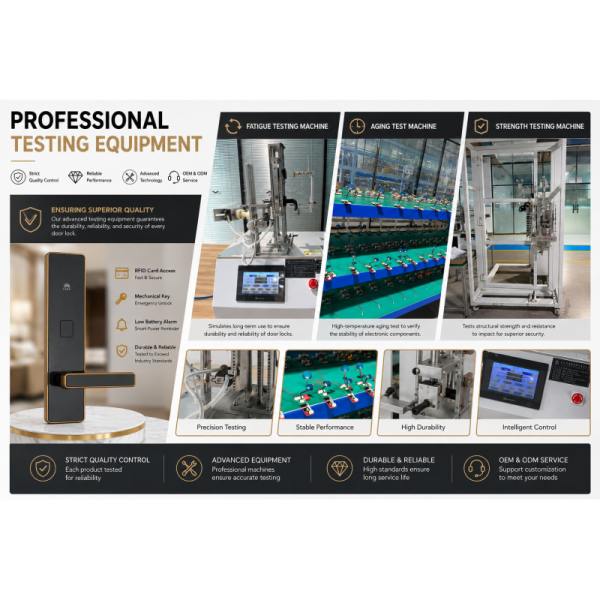 Free Management Software & SDK Provided High-Impact RFID Hotel Lock System | Split-Type Design + Auto-Locking |