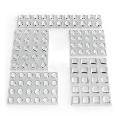 Pés esparadrapos acrílicos da borracha de silicone da espessura da quebra 3mm