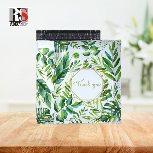 Gravure Printing Fan Folded Auto Bags Pre Opened Poly Mailer Bag For Shipping