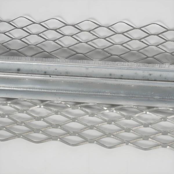 ASTM C1063 / EN 14353 Expanded Corner Bead Flexible Flange Design 1 1/4 Inch Wing Width