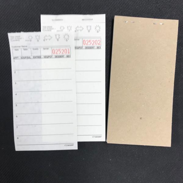 CT-3616WP White color 15 Lines Hotel Guest Pads Customizable and for Your Hotel s Guests