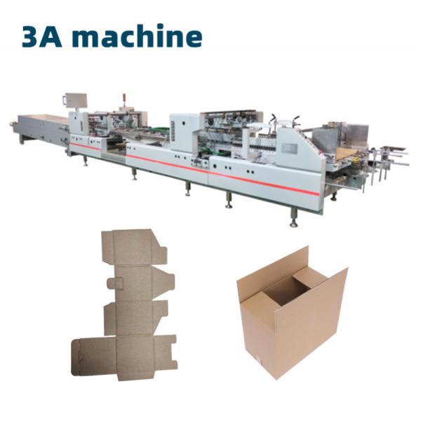 CQT-1300 Automatic Corrugated Box Pasting Machine for 4 6 Corner Folding and Gluing