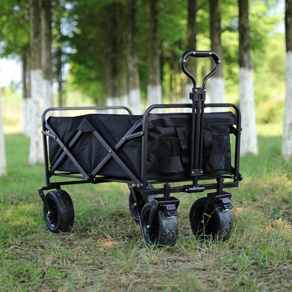 Roll Container Heavy Duty Wheel Outdoor Folding Wagon Cart for Camping and Travelling