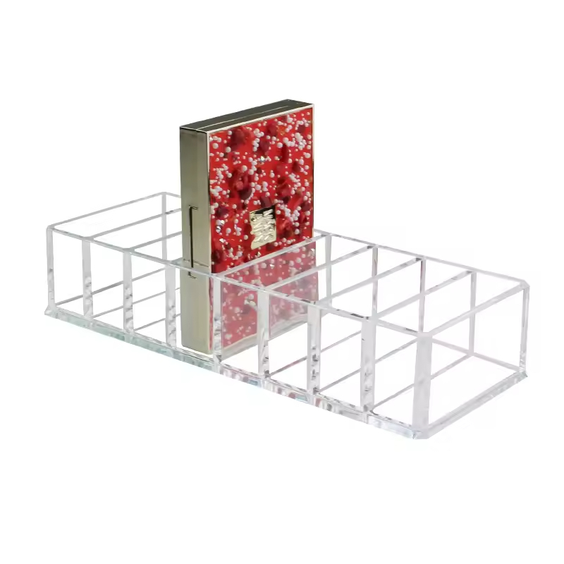 Factory Direct Acrylic Makeup Organizer Transparent Cosmetic Storage Box Desktop Holder for Lipstick Eyeshadow Palette Jewelry
