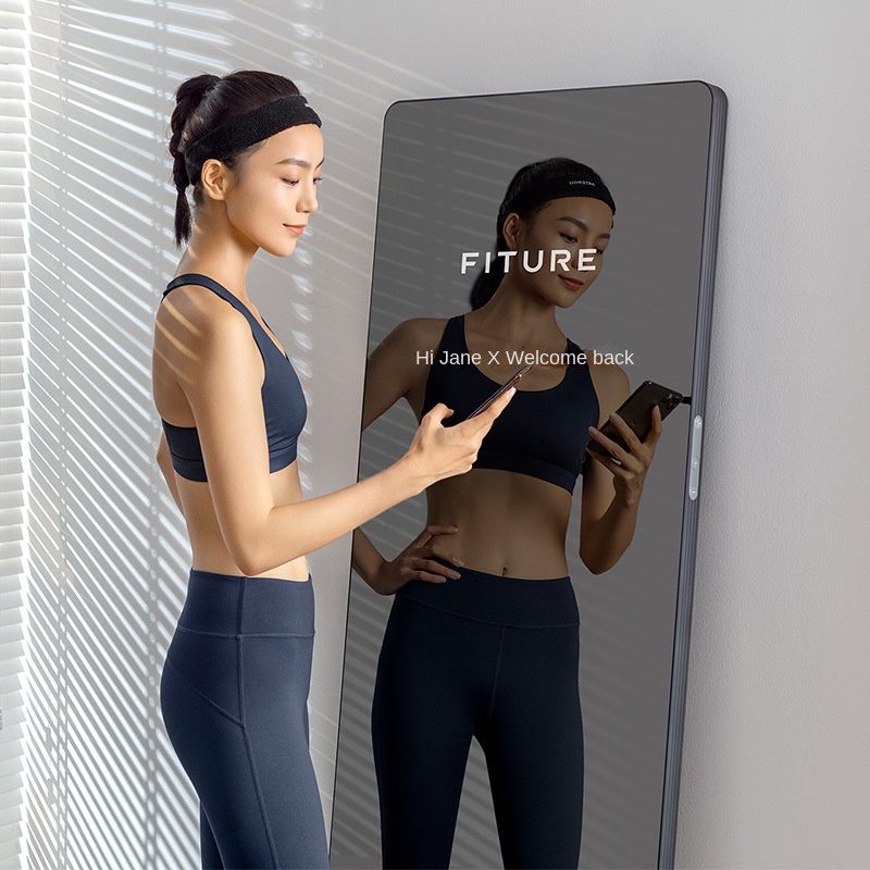 32 Inch 4K Intelligent AI Fitness Exercise Magic Mirror Touchscreen Android OS Voice Control Glass Wi-Fi Wall-mounted Indoor