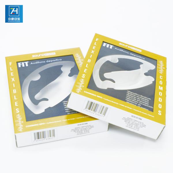 Recyclable 1200gsm 0.5kg Headphone Consumer Electronics Packaging Boxes