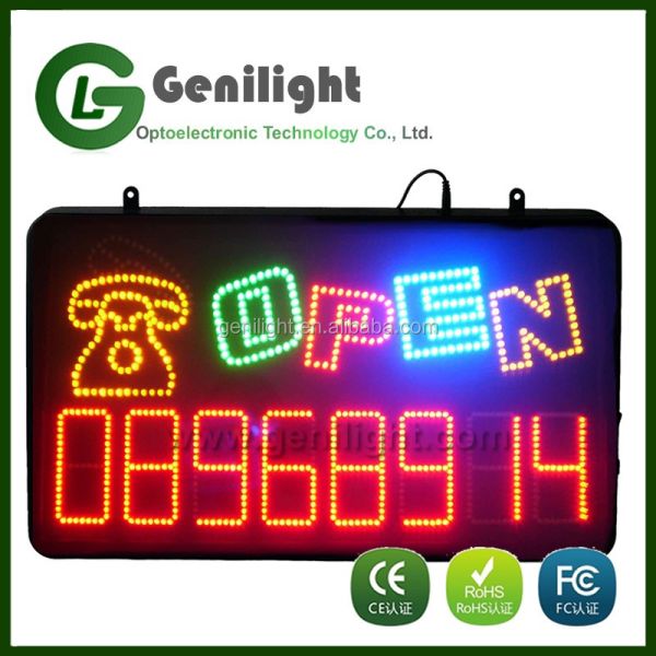 Rectangle LED NAILS SIGN Make Your Nail Display Shine with Our Motion Flashing Design