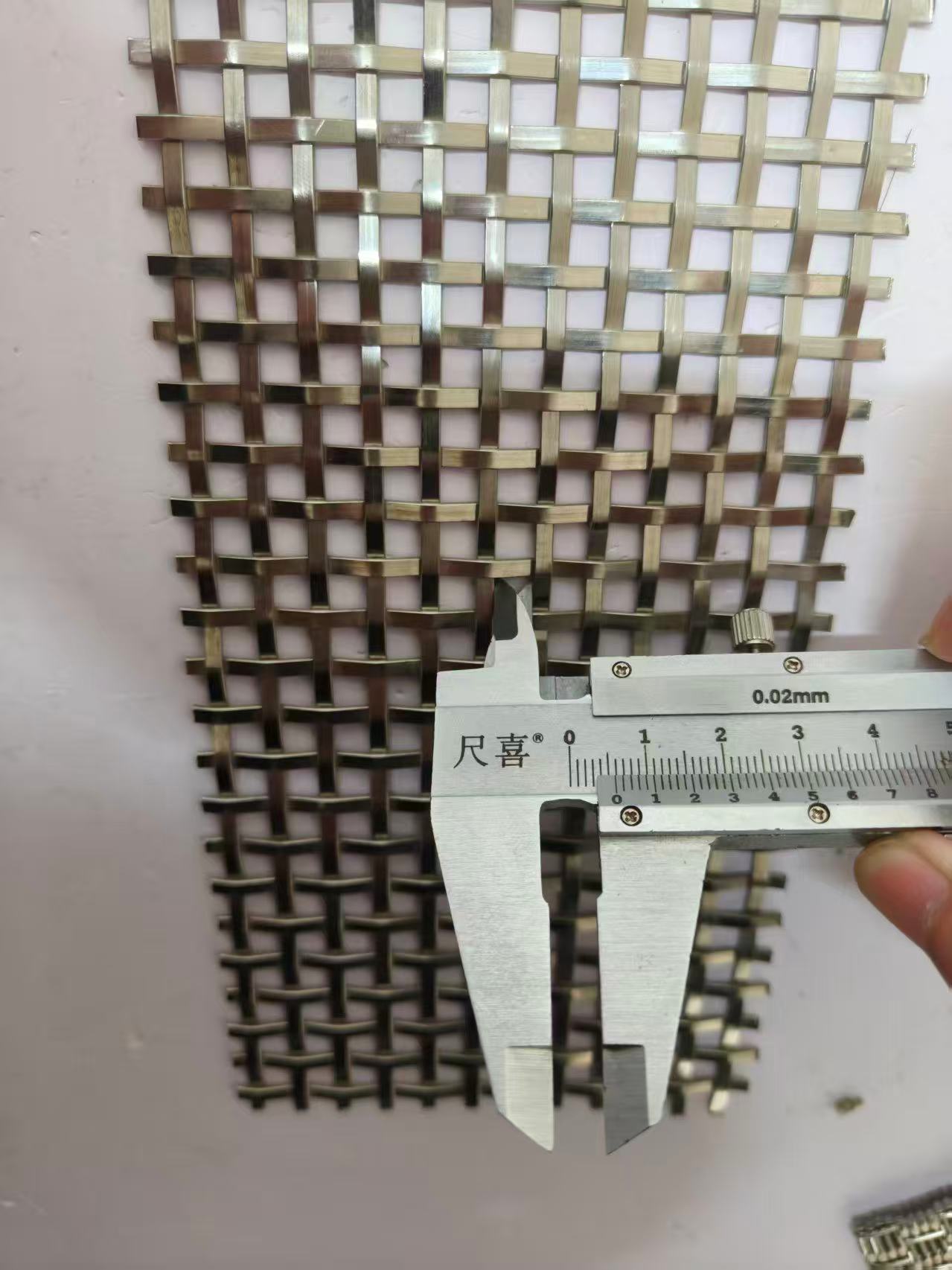 Wire Mesh Antique Brass Plated