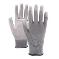 Gants de jardinage résistants au glissement de taille 13 Polyester PU revêtu de gants pour tâches délicates