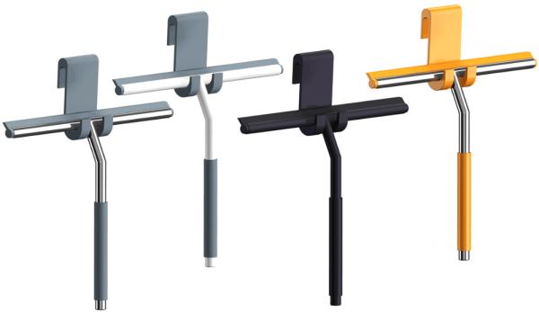 Bathroom Mirror Wiper 304 316 Stainless Steel Mirror and Window wiper Car Squeegee Shower Wiper with Silicone Hook