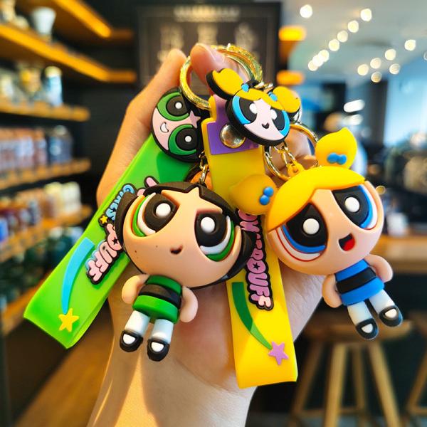 Carrinho portátil Carinhosos Saco Pendente Keychains boneca de silicone com logotipo personalizado aceitável