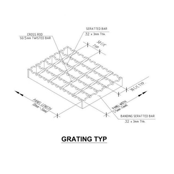 Гальванизированная решетка стального прута/профессиональный скрежеща изготовитель