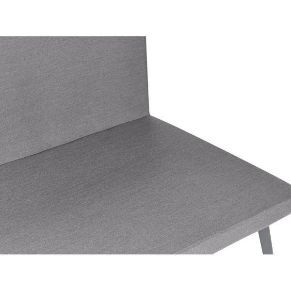 Modern Design Style Grey Cushion All Weather Fabric Sofa Set Furniture for Villa Garden