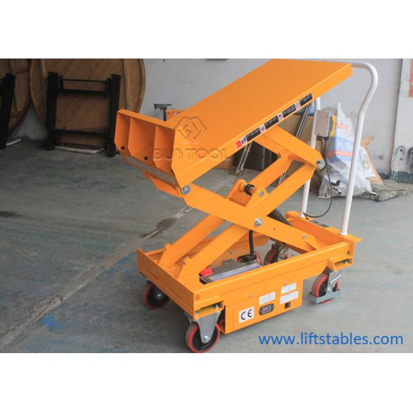 Ligue Q345B de aço 45 graus semi - o móbil elétrico Scissor a tabela de elevador com inclinação