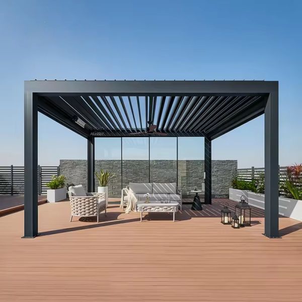 Versatile Aluminum Gazebos In Various Colors For Outdoor Spaces aluminium pergola with canopy