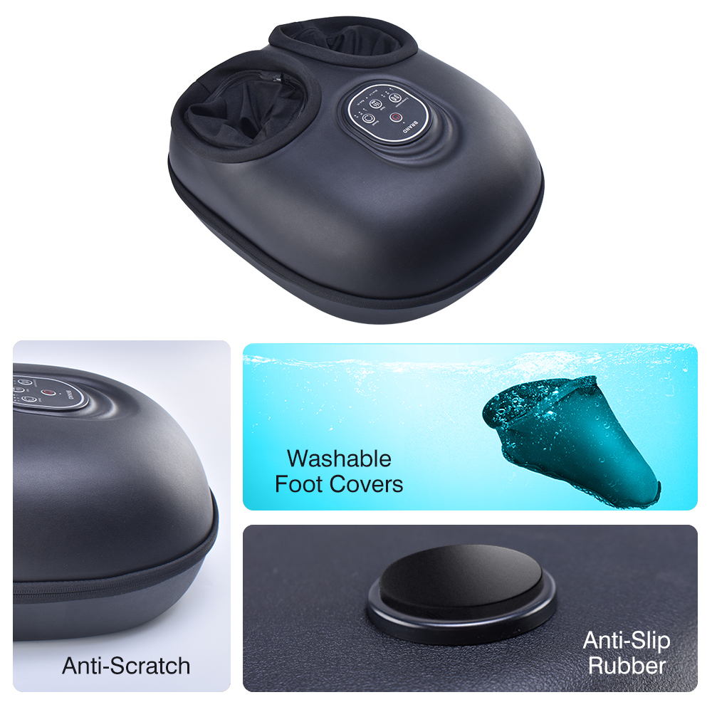 air Relax Compression Blood Circulation Foot Leg Massager Botas De Presoterapia Shiatsu Kneading Electric Rolling Foot Massager