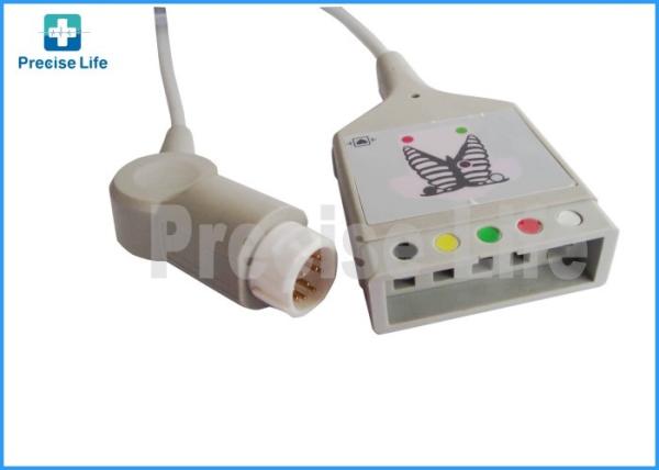 Em volta do conector de pino 12 M1520A ECG monitoram as peças médicas das ligações do cabo 5