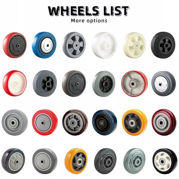 Wholesale 304 Stainless Steel Rigid Polyurethane Caster and Wheel Fixed PU Medium Duty Castor