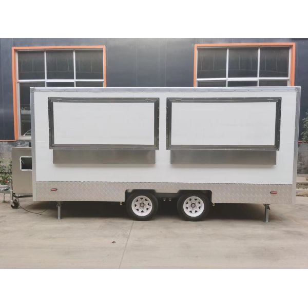 4 Wheels Technology Mobile Beauty Spa Salon Trailer for Dairy Products Long Service Life